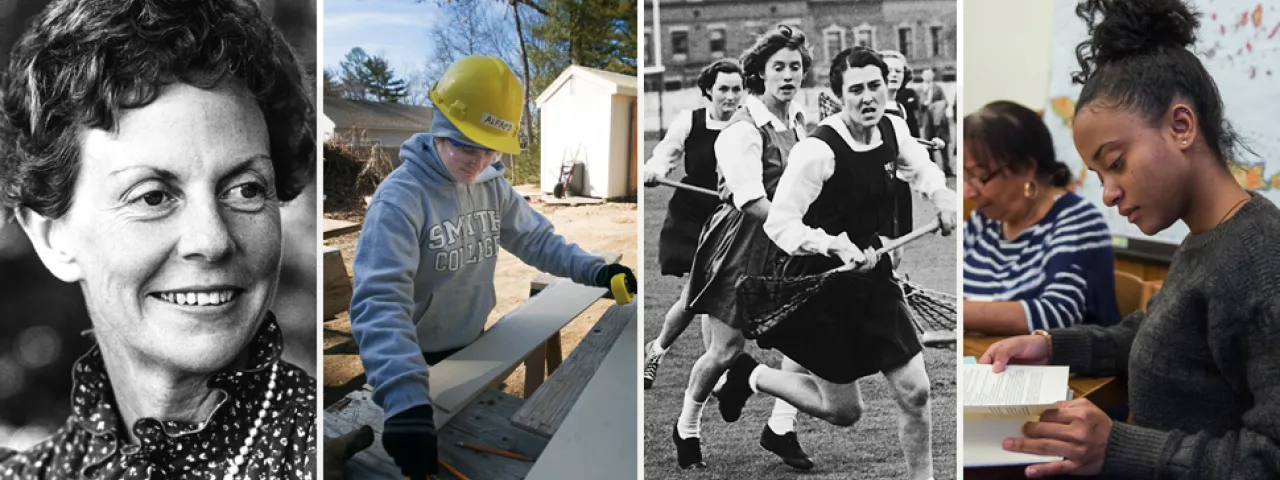 Collage of Smith students throughout the years