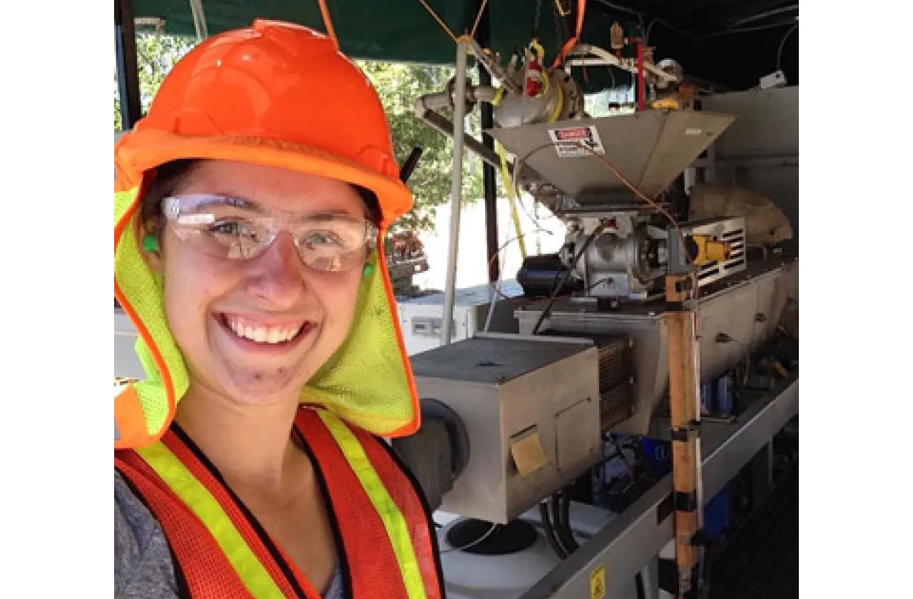 Anna Partridge at the Schatz Energy Research Center in California
