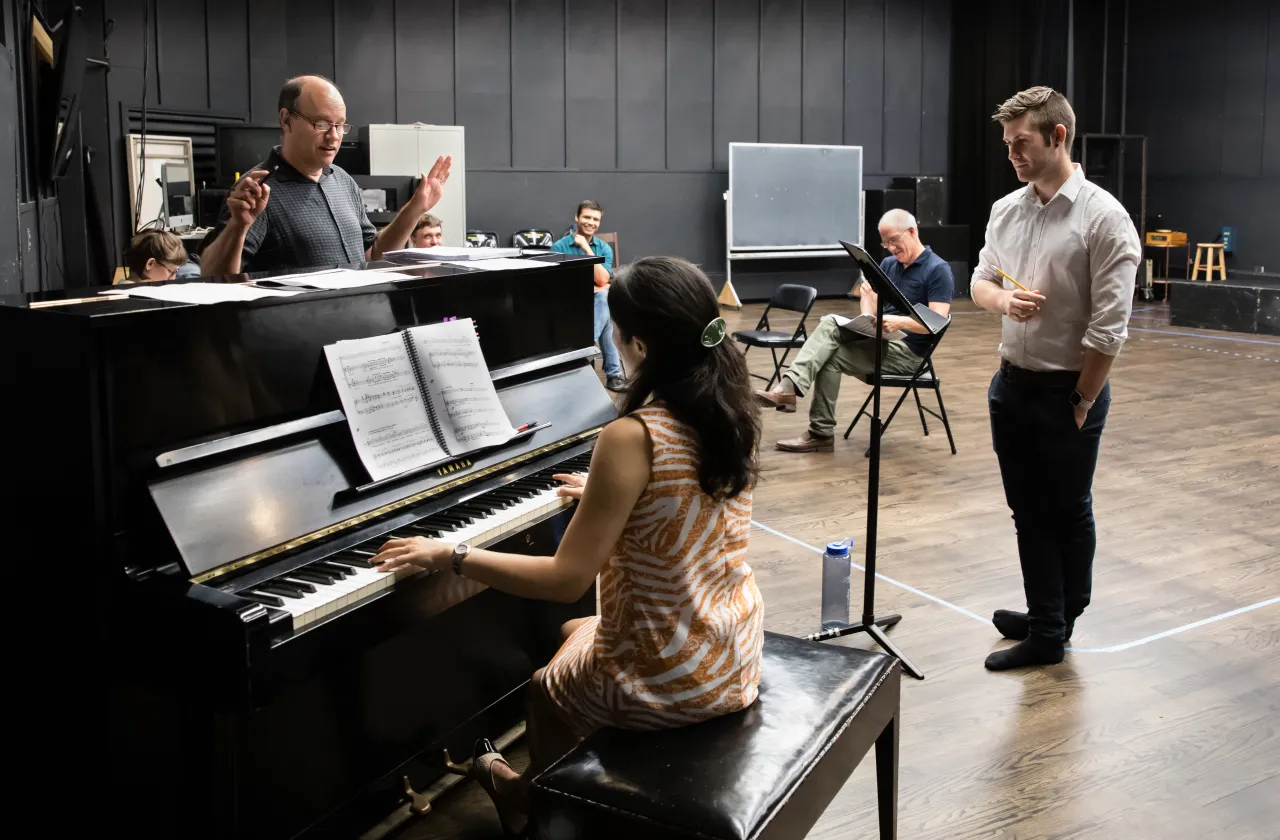 Rehearsing for The Scarlett Professor