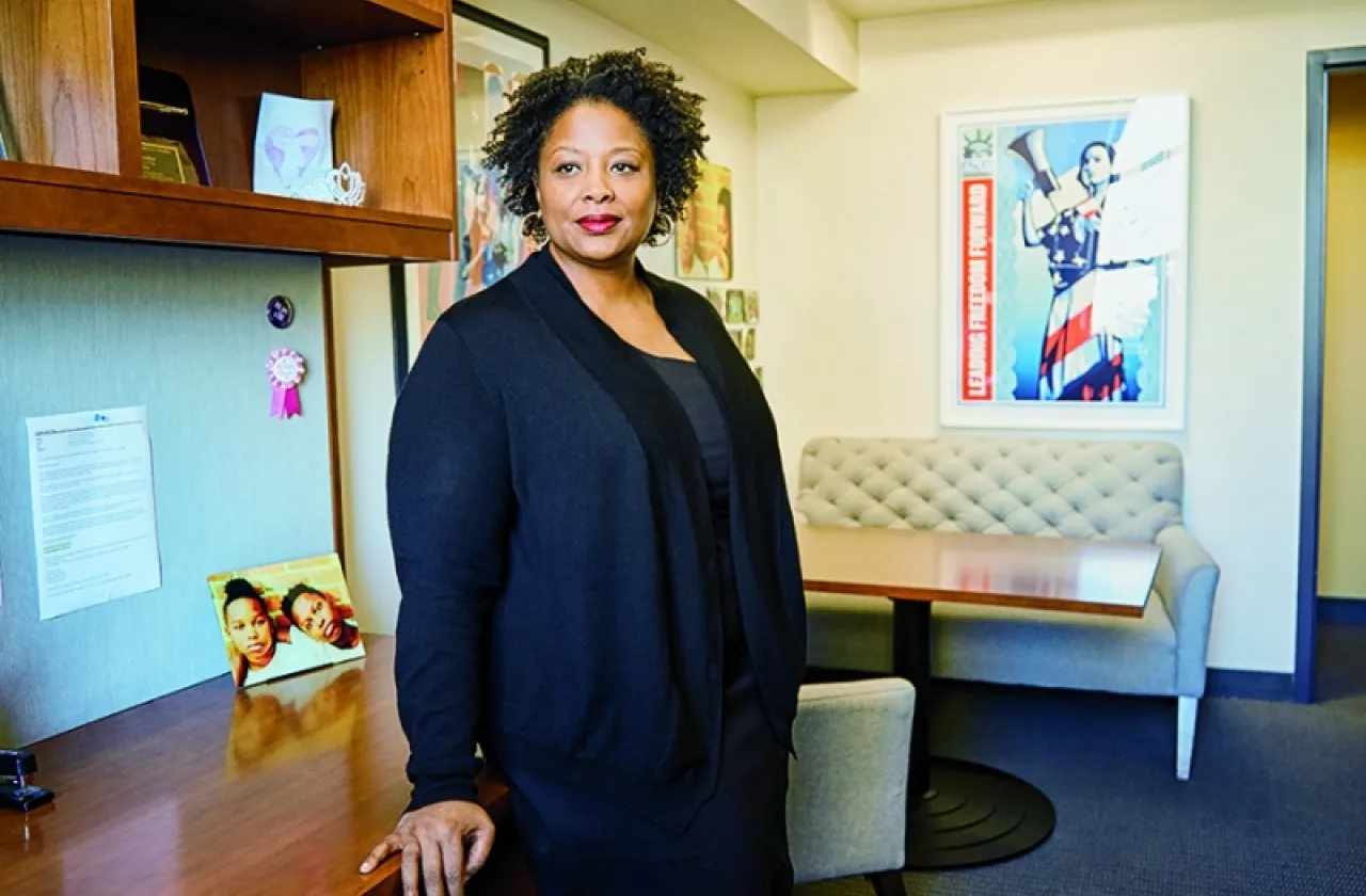 Deborah Archer in her office