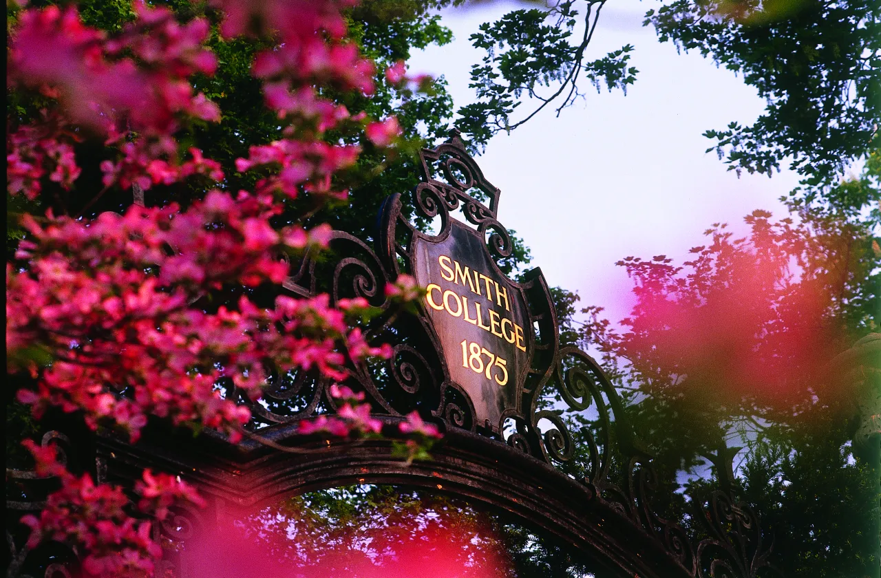 Grecourt Gates with flowering azalea