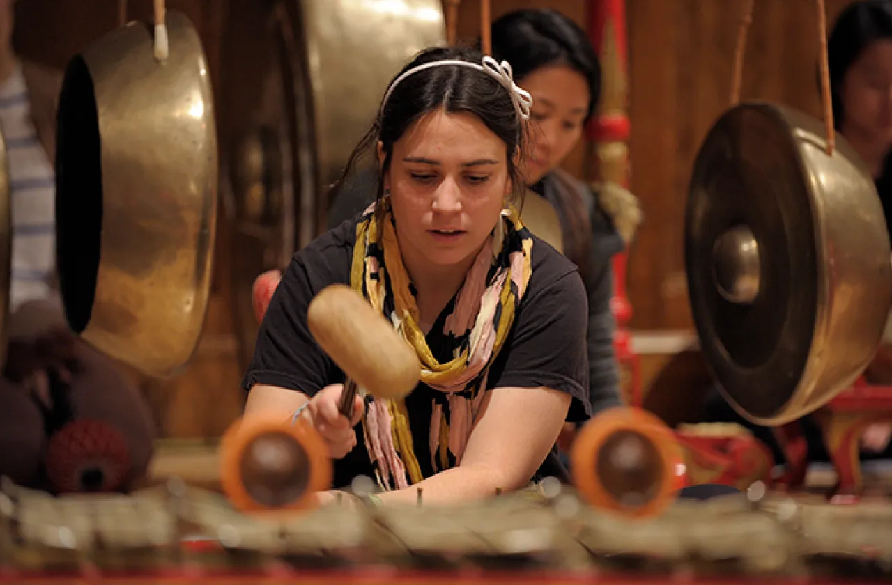 Gamelan ensemble performance