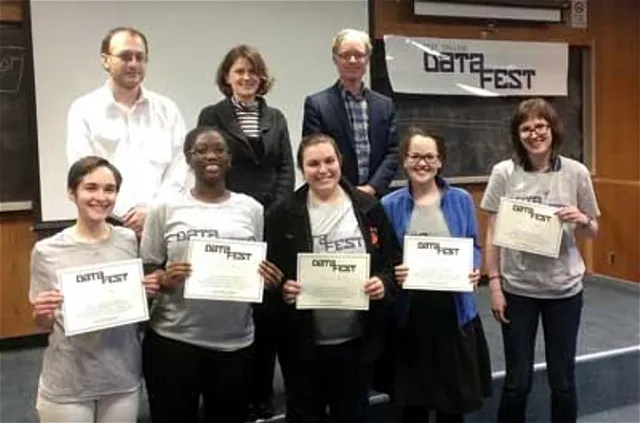 Smith DataFest 2014 winners in the category "Best in Show/Best Visualization"