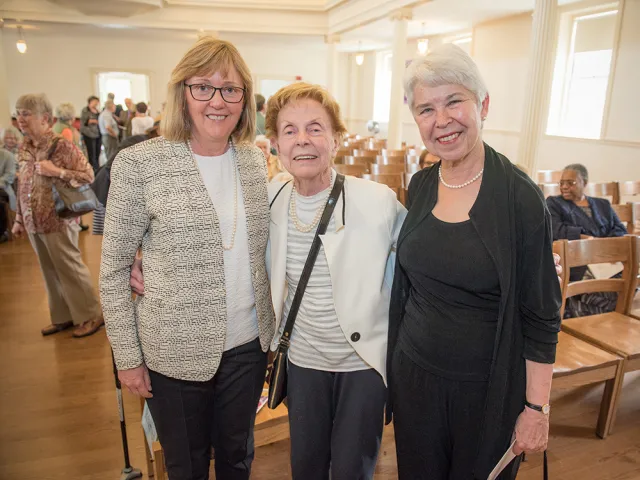 Smith President Kathleen McCartney and Presidents Emerita Jill Ker Conway and Carol Christ