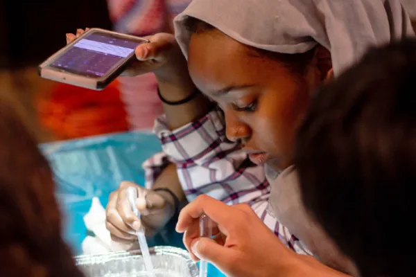 Habso Omane '22 at national youth science camp