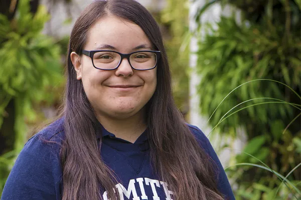 Karime Gutierrez '20 is working on an Innovations Challenge project aimed at making the Botanic Garden more welcoming to students of color.