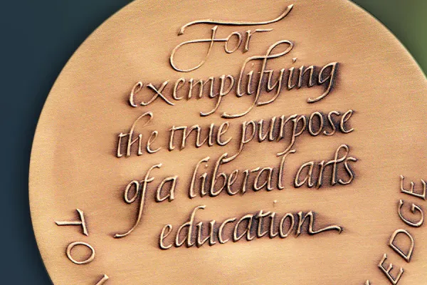 Closeup of the Smith College Medal