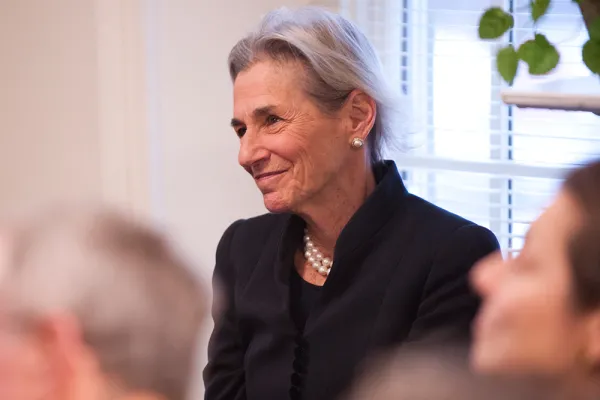 Shelly Lazarus in the audience at the dedication