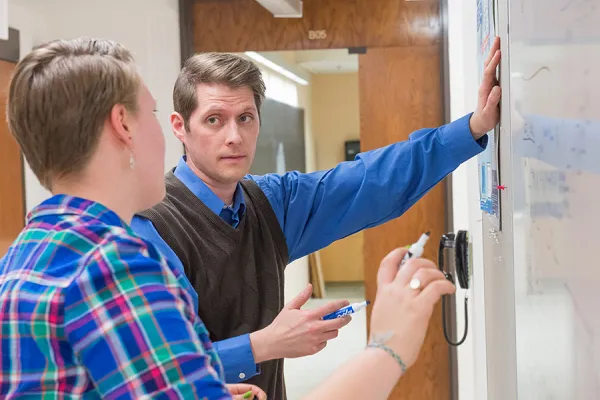Professor Will Williams in his lab.