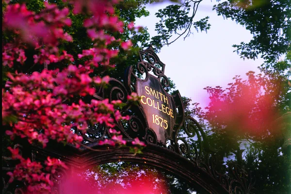 Grecourt Gates with flowering azalea