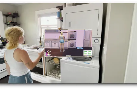 Still from video, Kitchen Day, by Talia Spencer Heyman '22