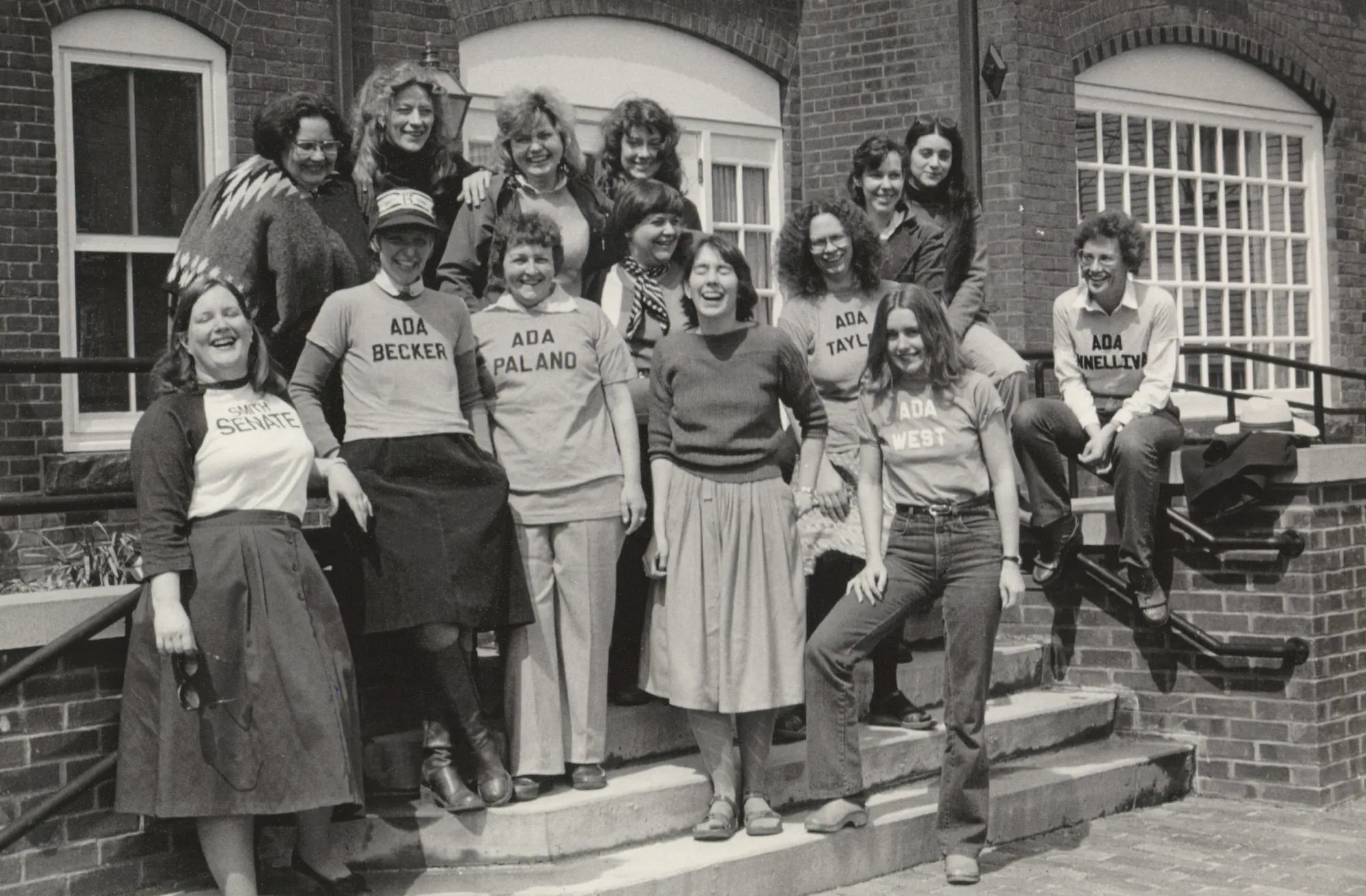 A group of Ada Comstock Scholars in 1982.